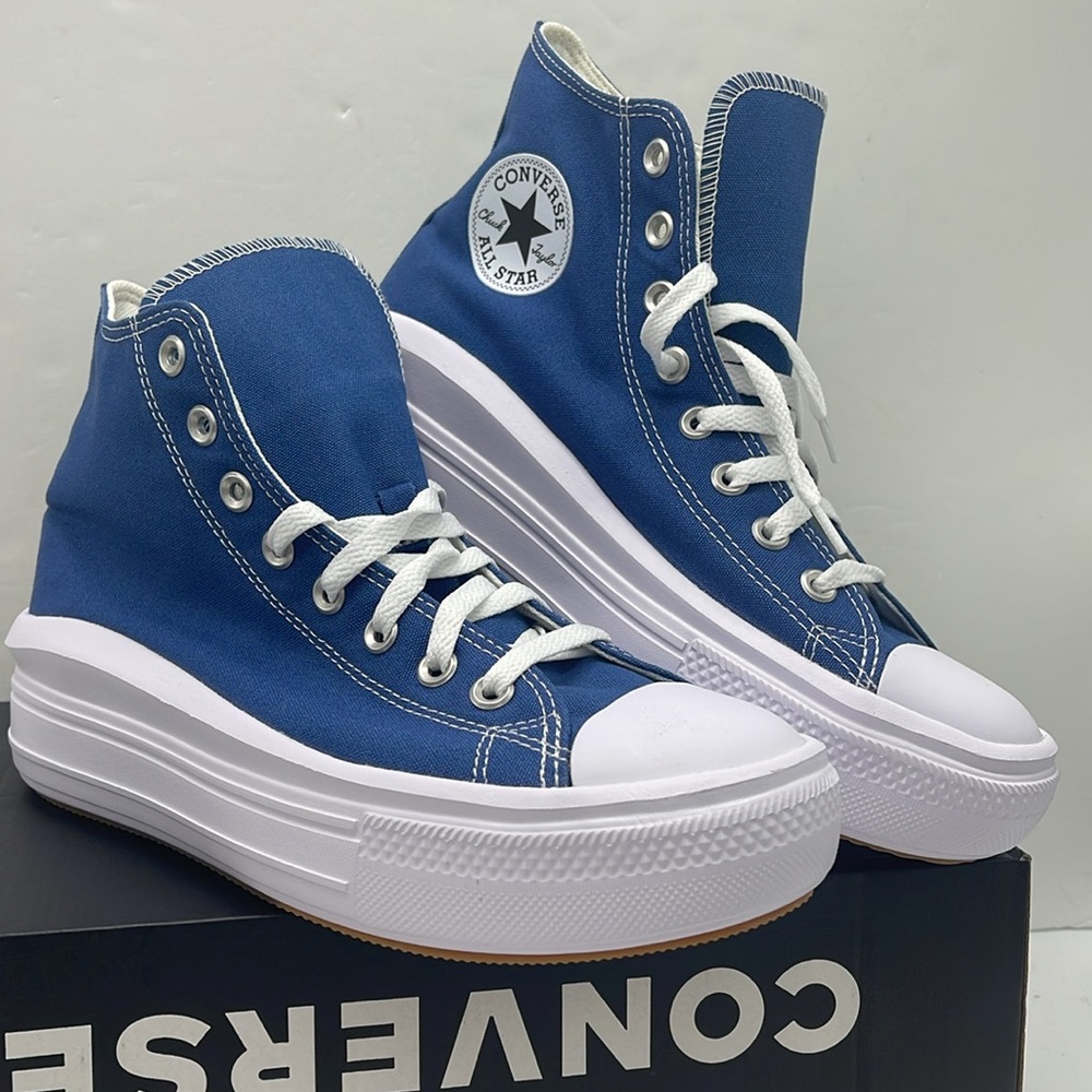 Converse WMNS High-Top Platform Sneakers A09395C
CTAS MOVE HI
ARMOR BLUE/WHITE - Picture 4 of 16